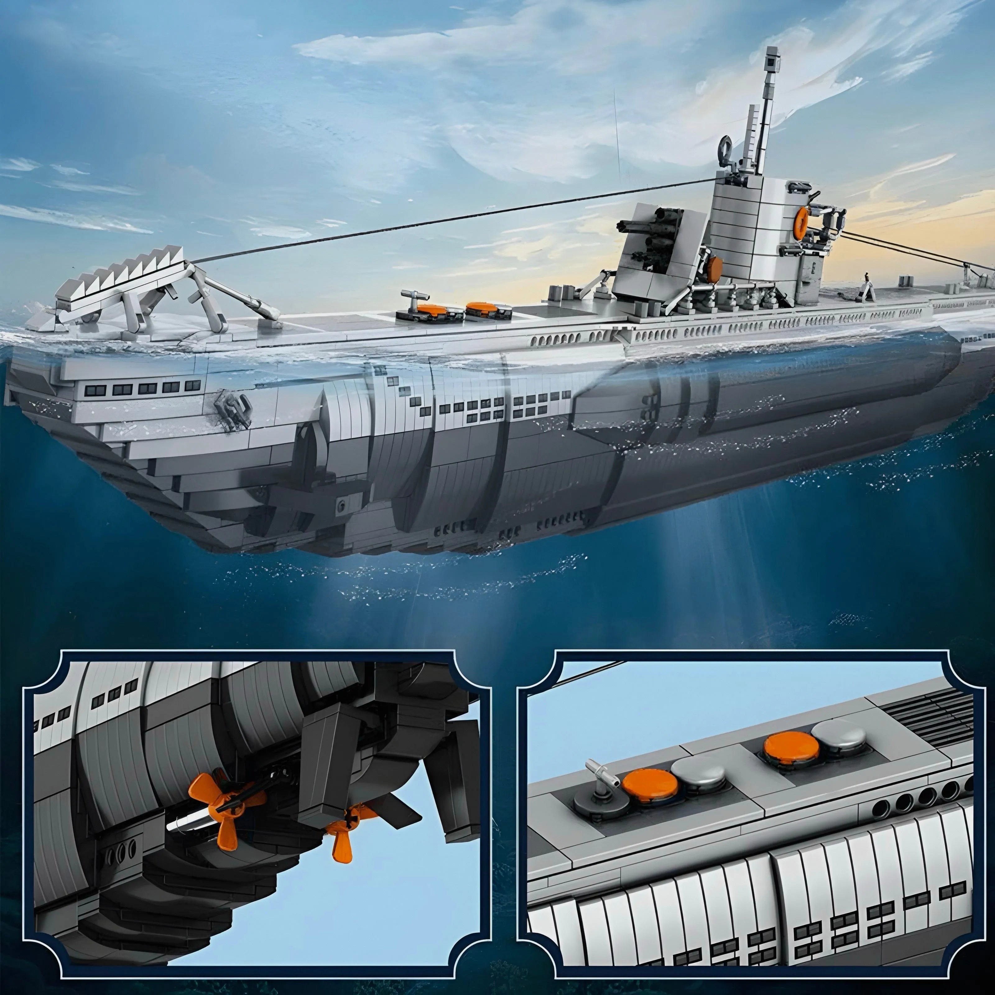 GERMAN U-BOAT | 3988PCS