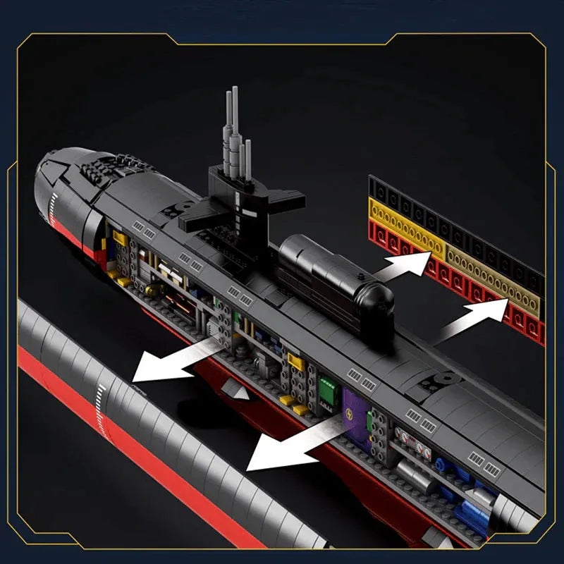 MILITARY LOS ANGELES-CLASS SSN SUBMARINE | 2987PCS