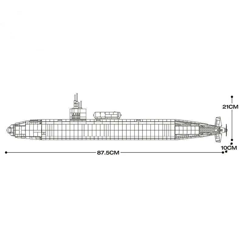 MILITARY LOS ANGELES-CLASS SSN SUBMARINE | 2987PCS