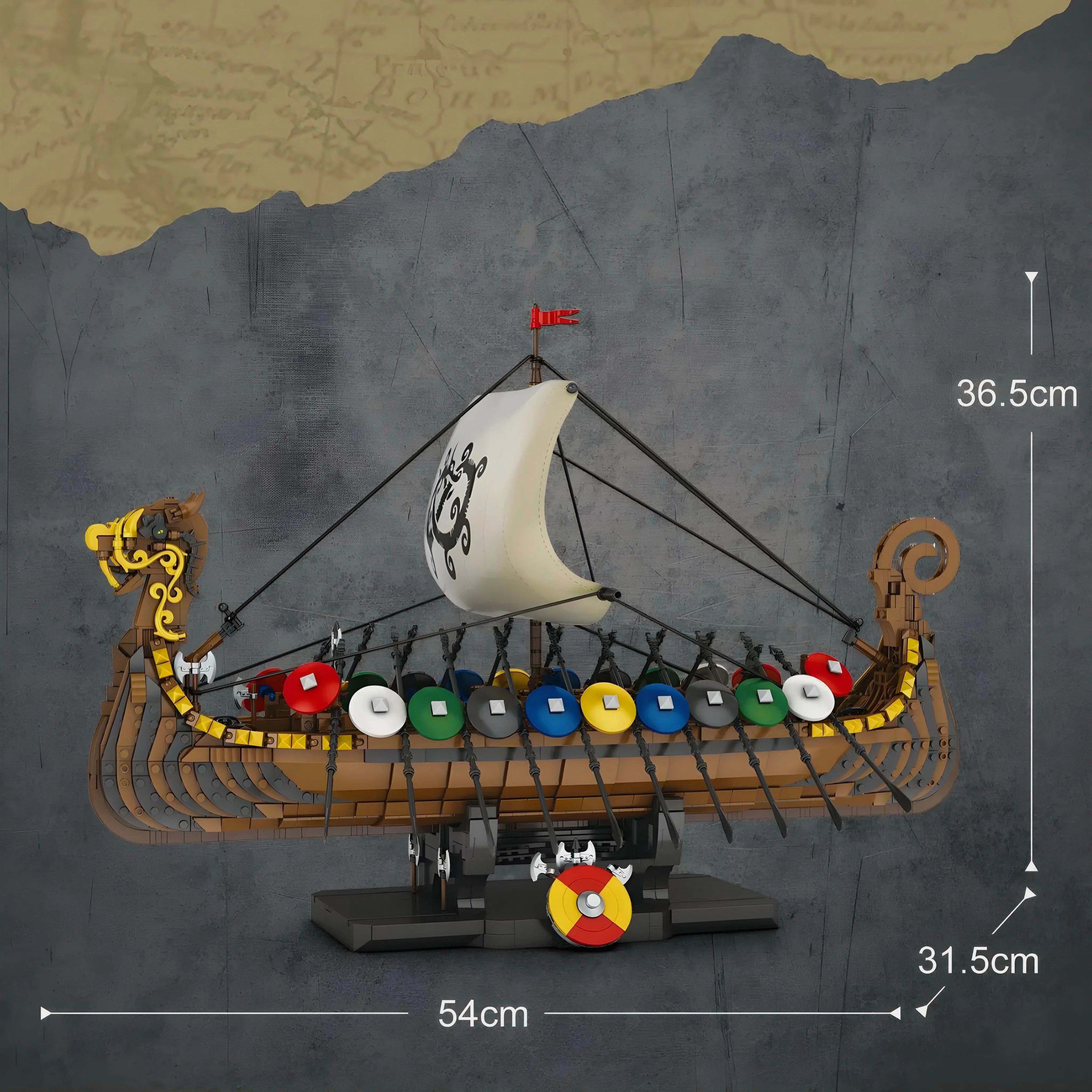 VIKING DRAGON LONGSHIP | 2548PCS