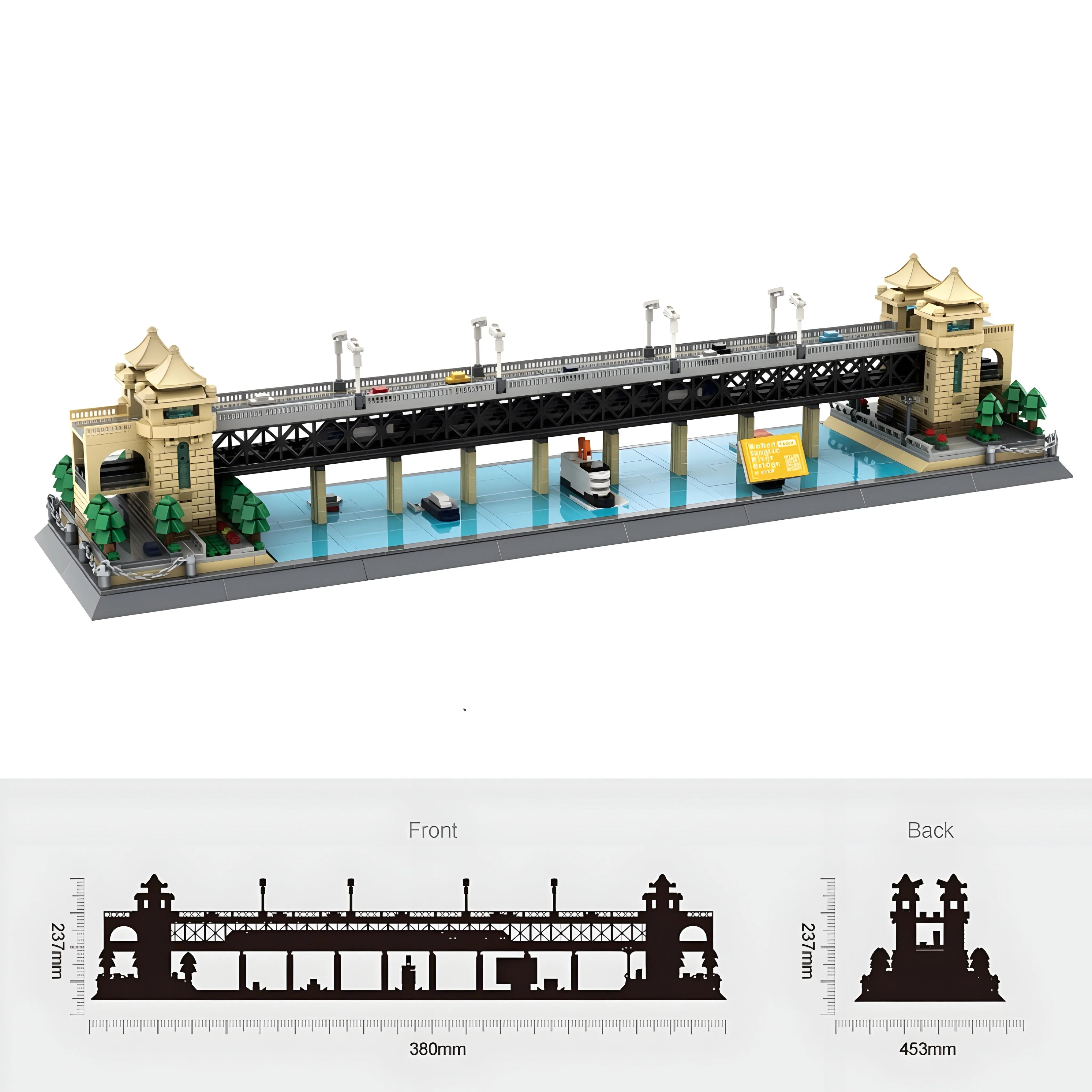 WUHAN YANGTZE RIVER BRIDGE | 1454PCS